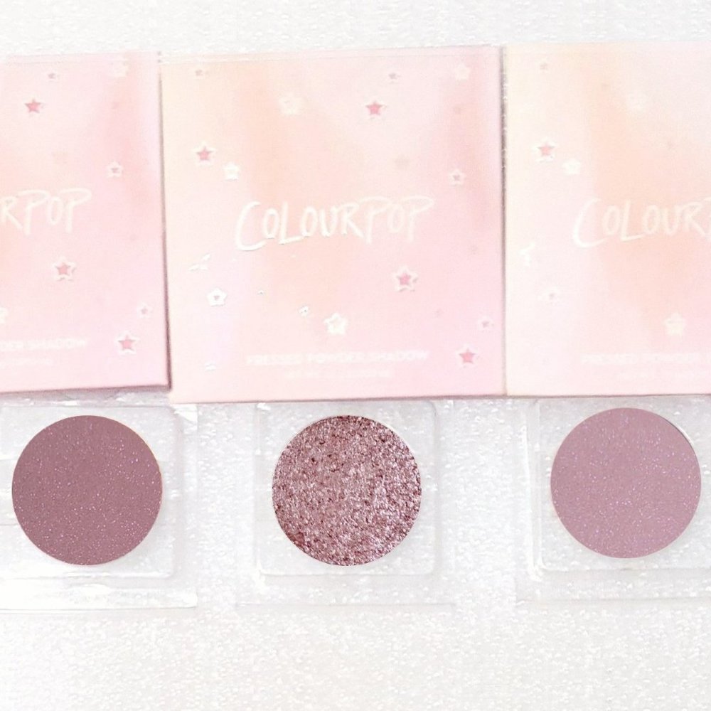ColourPop Pressed Powder Eyeshadow Single Lot Set Mauves Purples